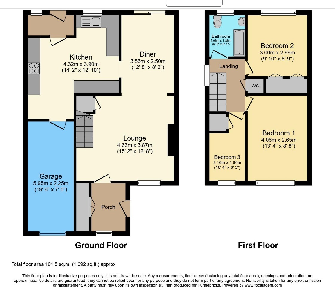 21 Snowdon Close, Lincoln, Lincolnshire floorplan