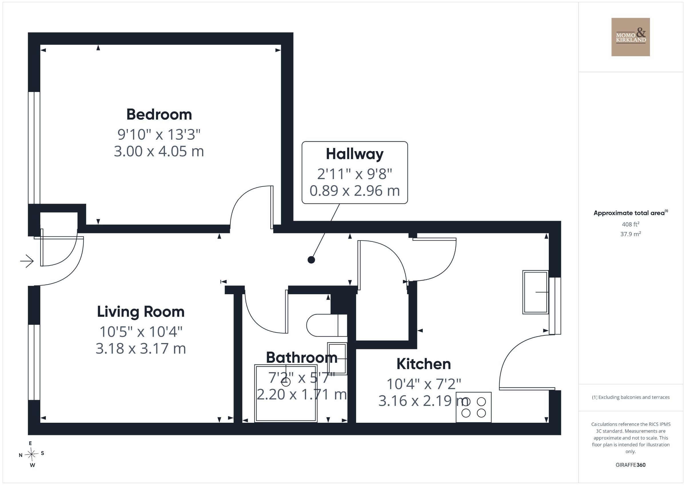 95c London Street, Larkhall floorplan