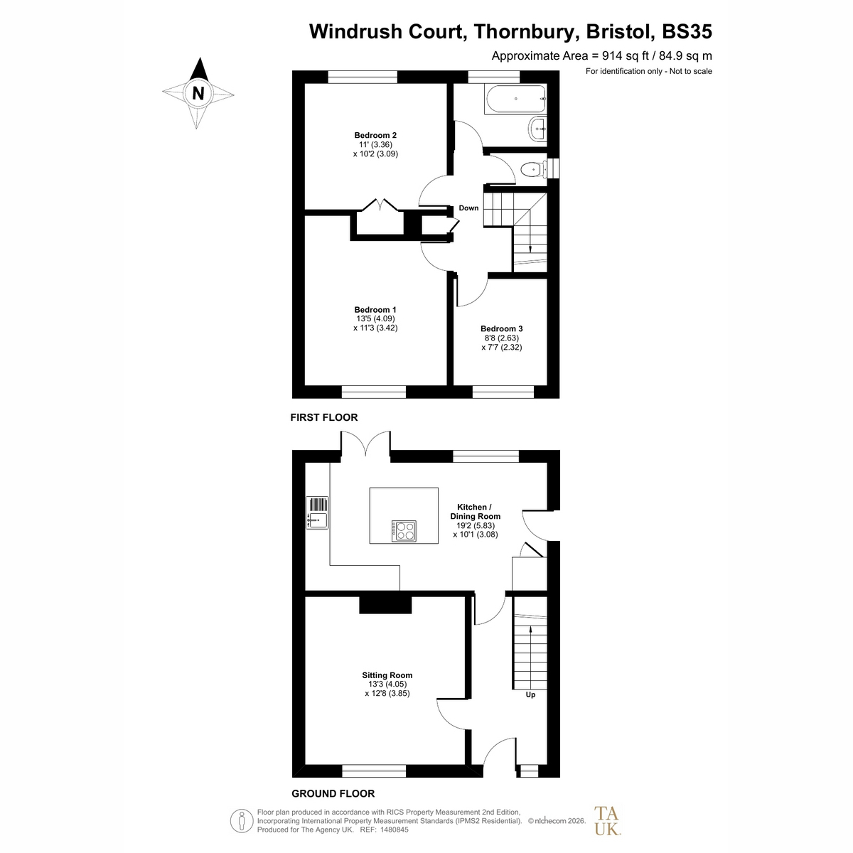 33, Windrush Court, Bristol floorplan