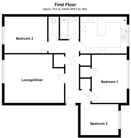 3 Bedrooms Flat for sale in Coulsdon Road, Caterham, Surrey CR3