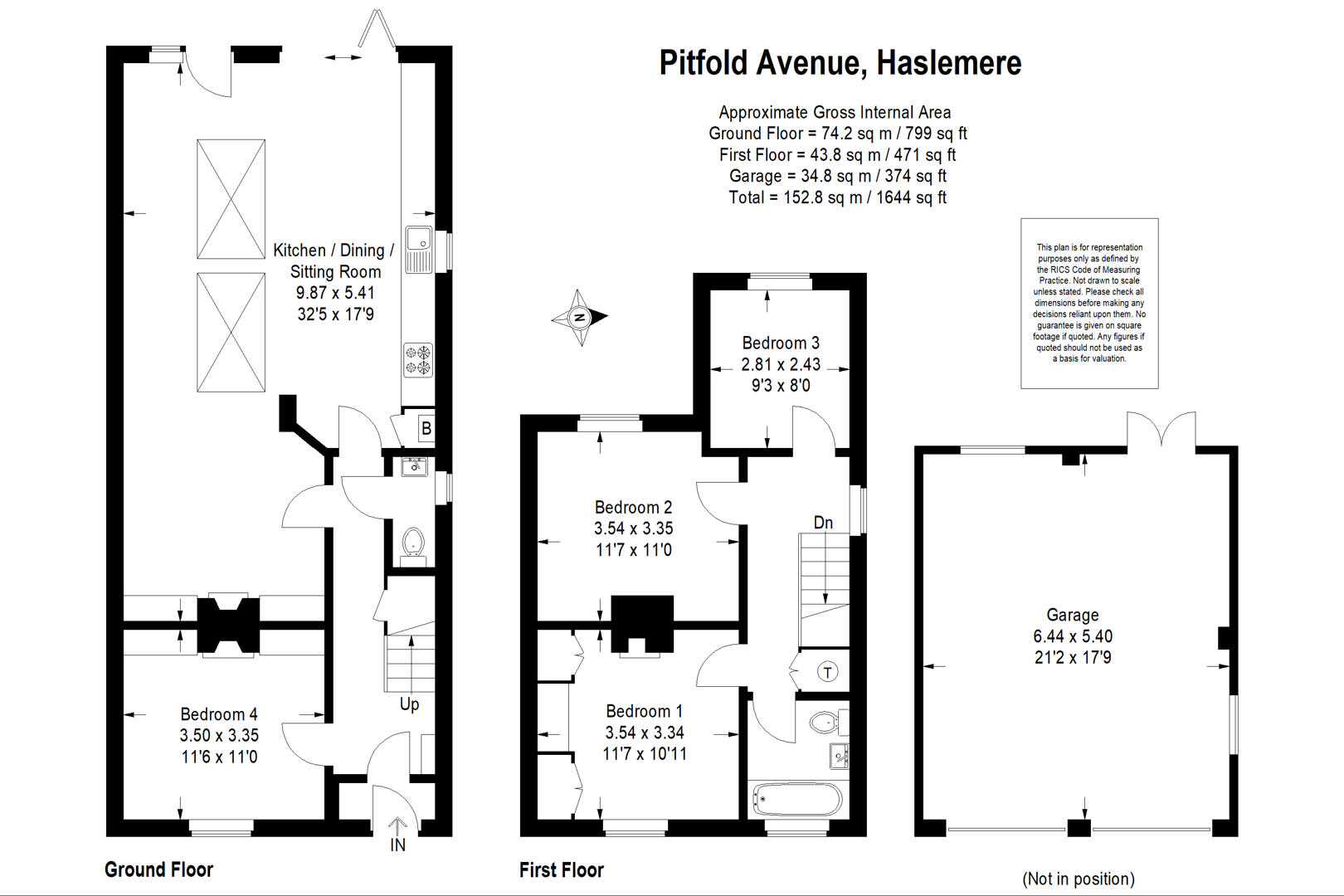 1, Pitfold Avenue, Haslemere floorplan