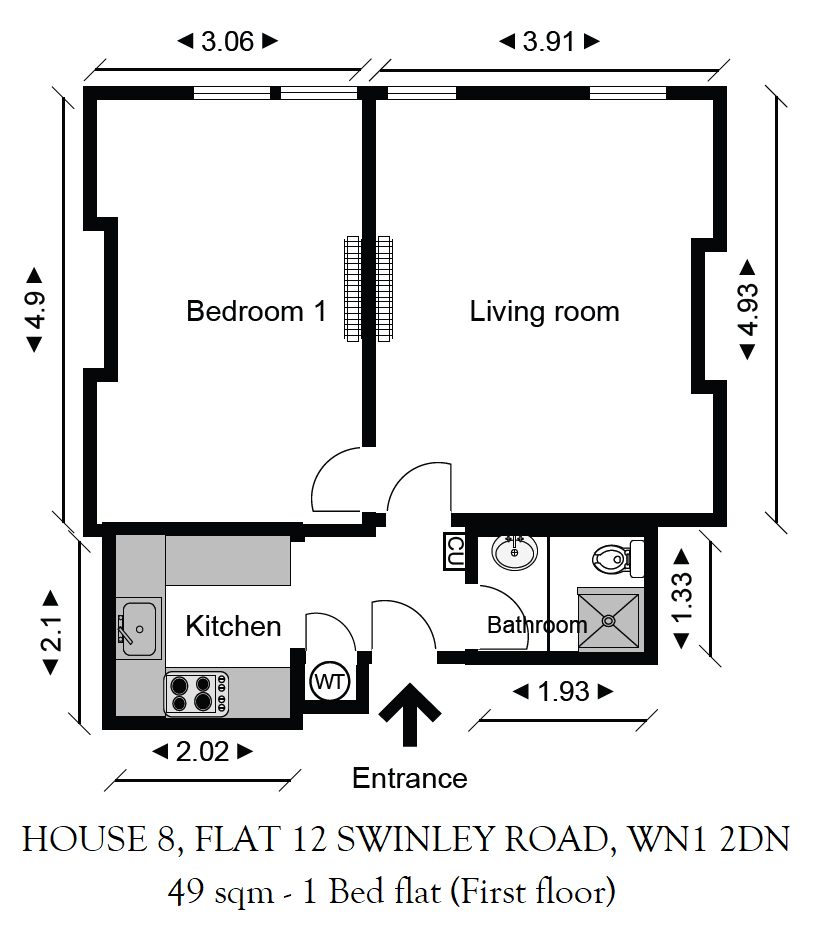 8/12 , Swinley Road, Wigan floorplan