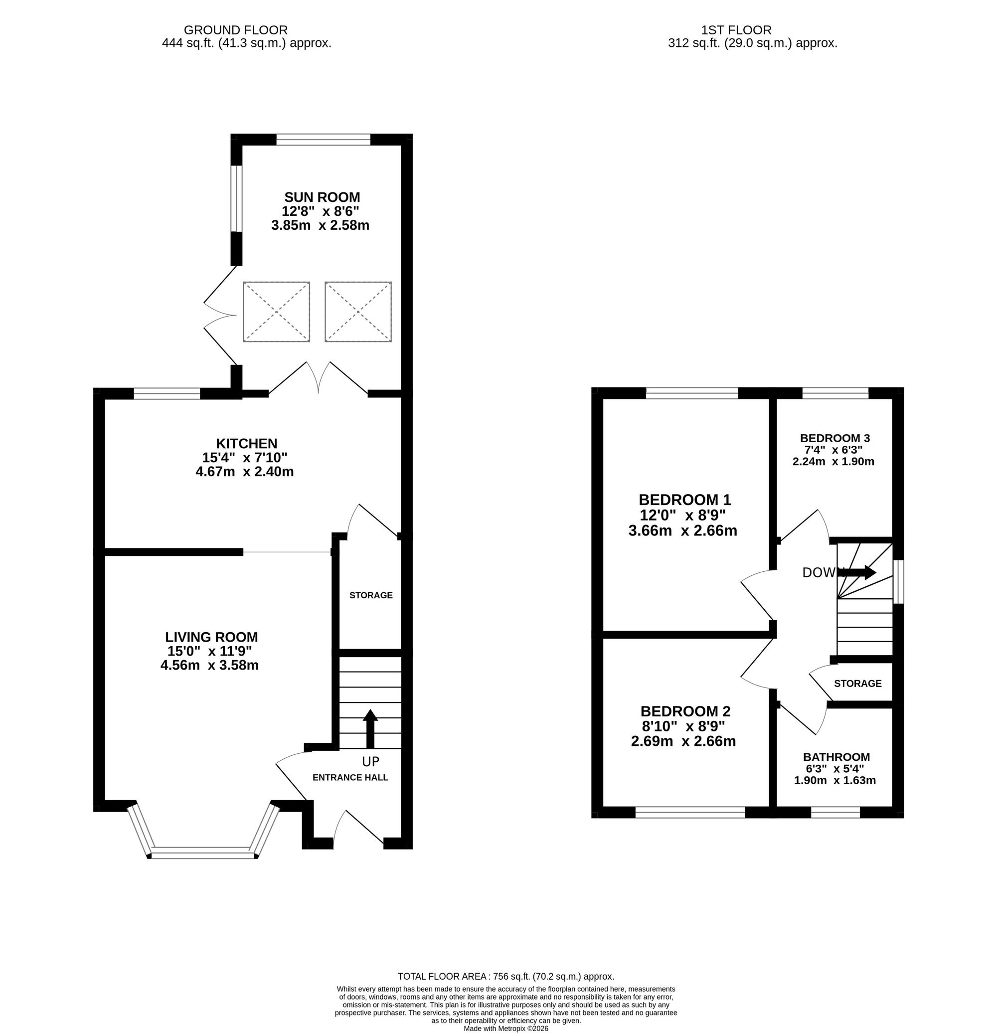 12, Gedney Grove, Newcastle Under Lyme floorplan