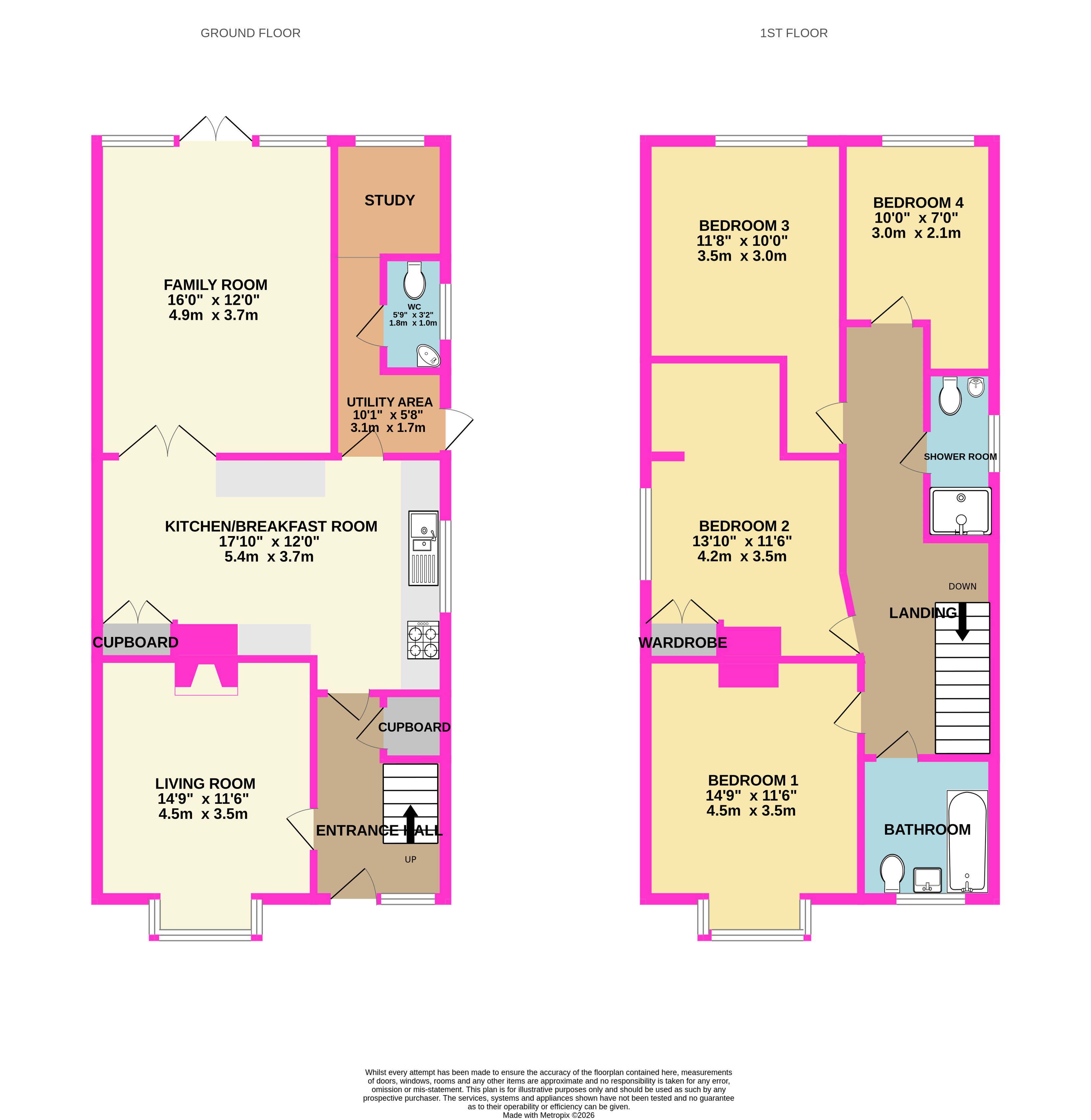 White Roses,, Bedford Crescent, Camberley floorplan