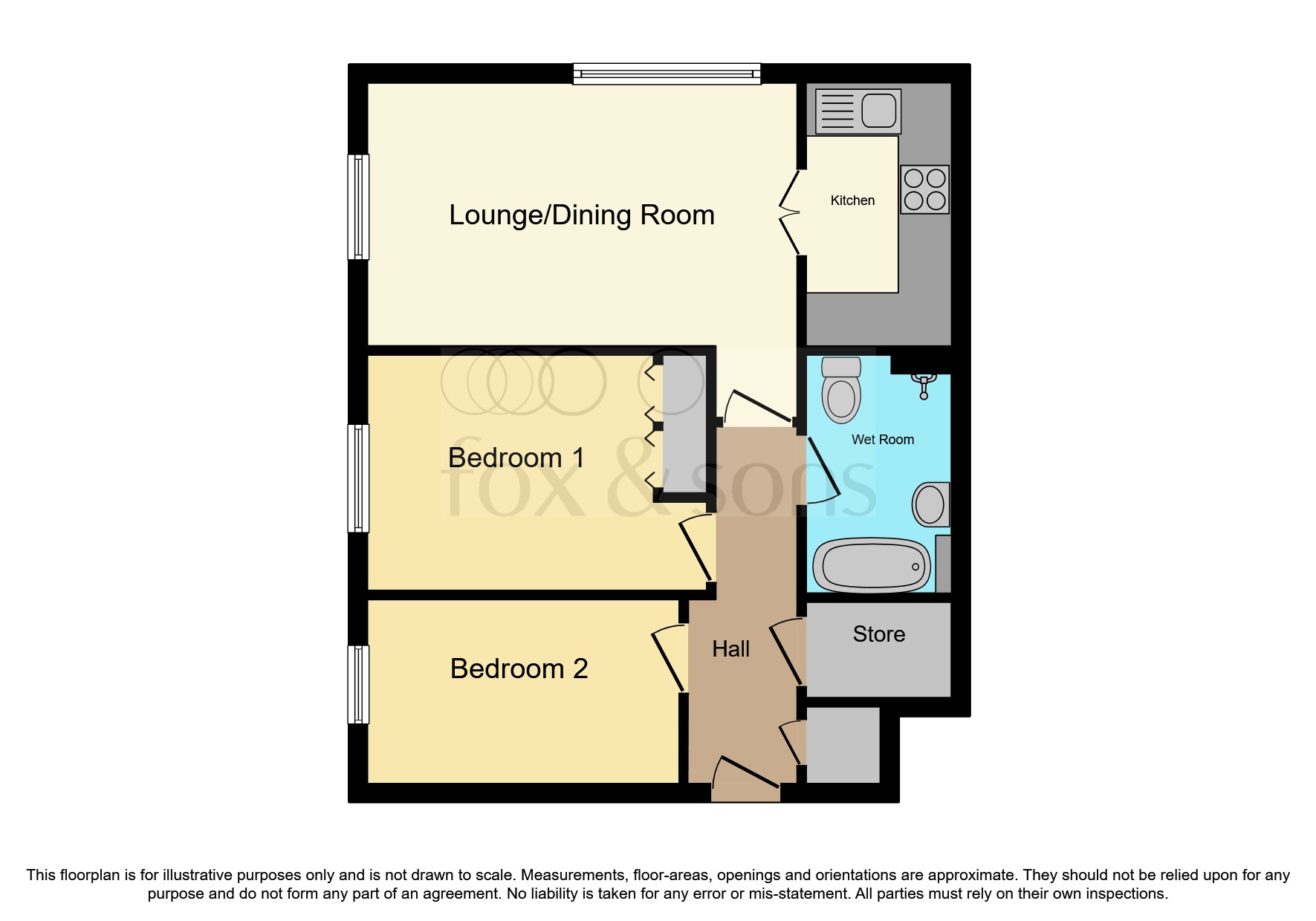 Flat 9, Stone Mill Court, Park Terrace, Minehead floorplan