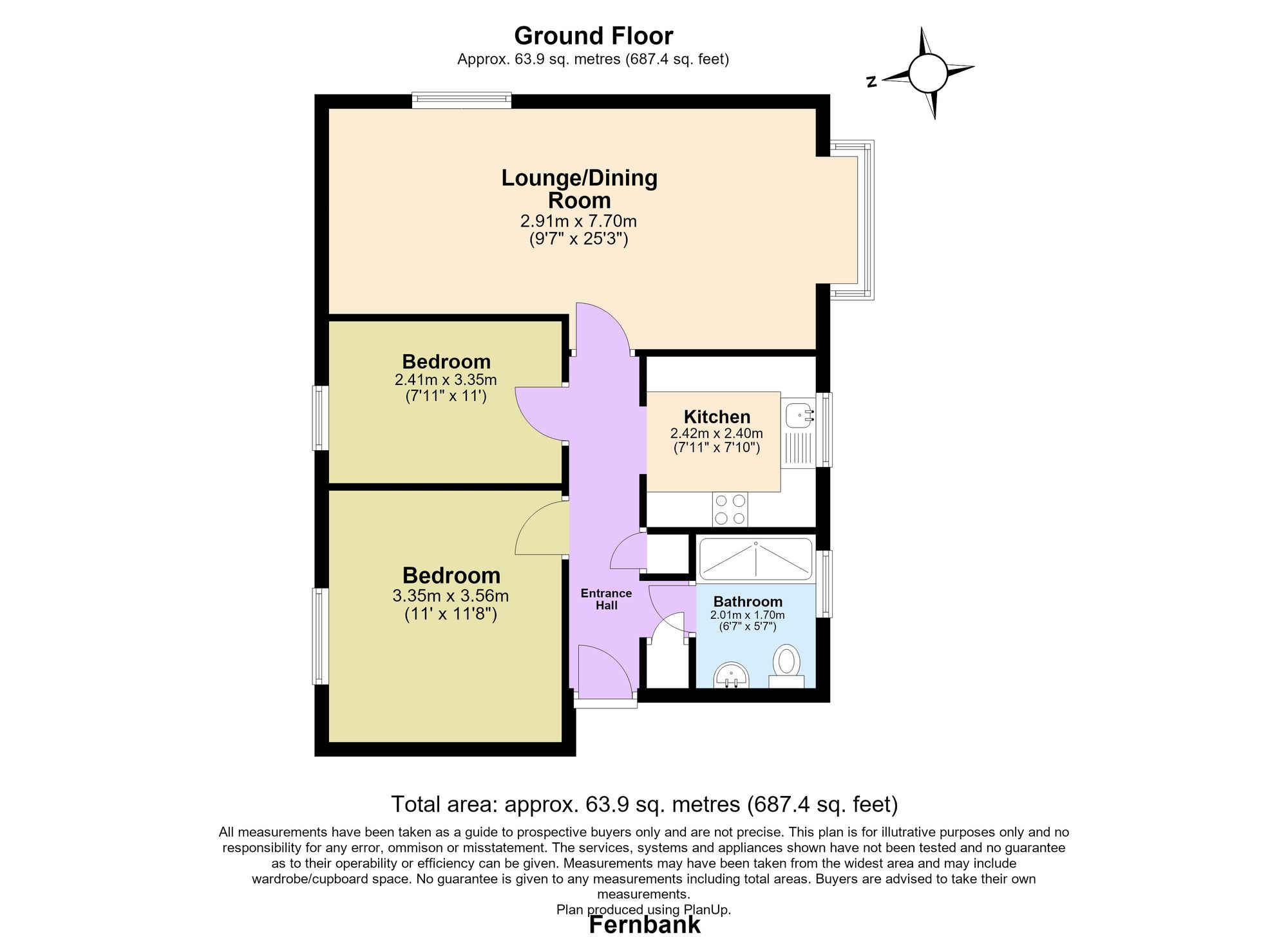 3 Fernbank Church Road, Buckhurst Hill floorplan