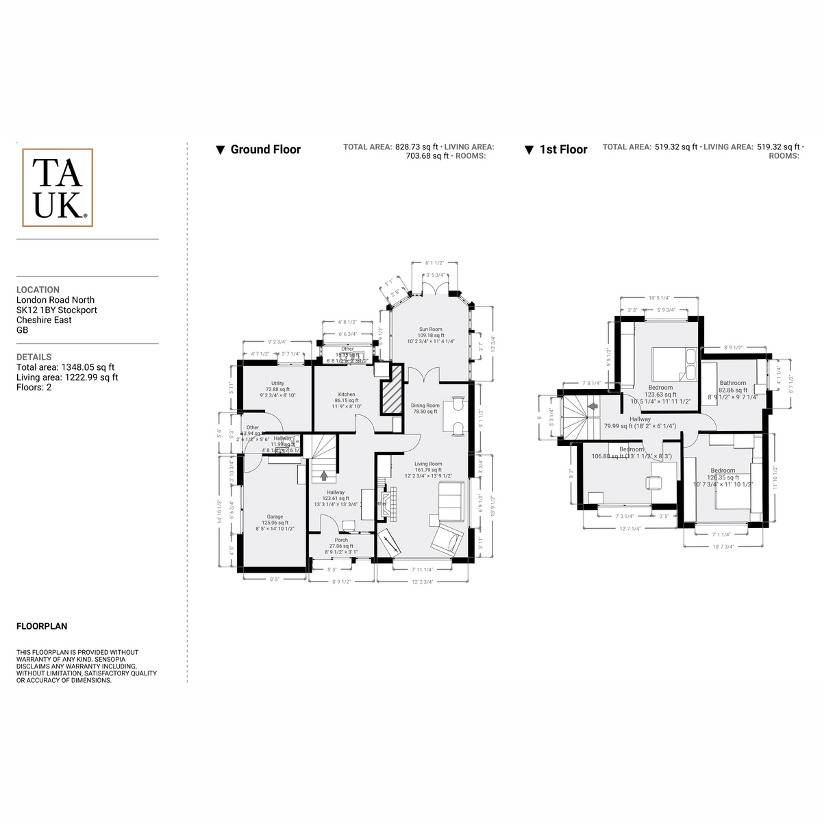 58, London Road North, Poynton floorplan