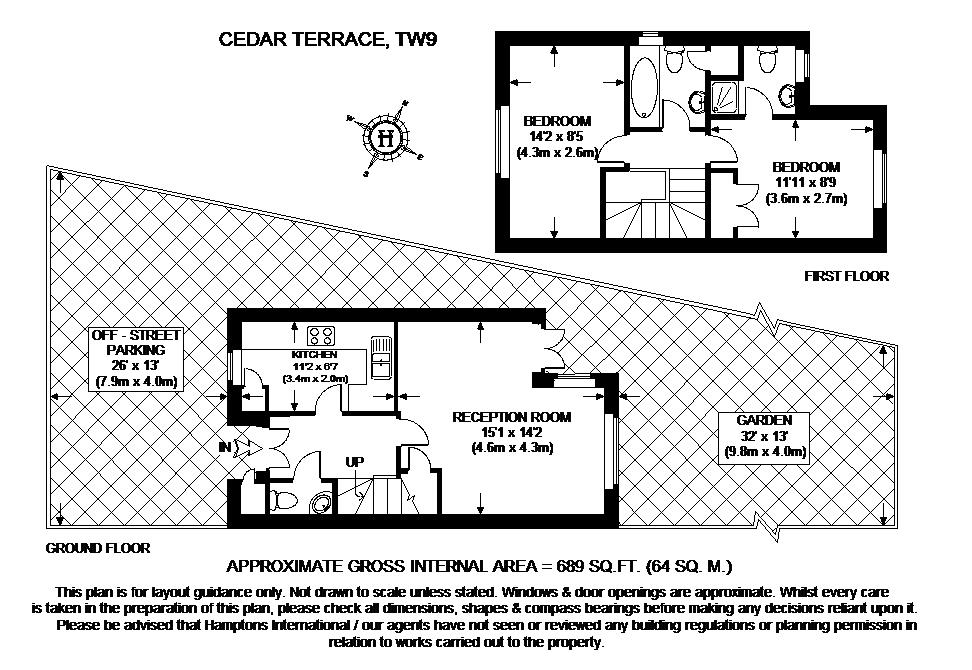 2 Bedrooms  to rent in Cedar Terrace, Richmond TW9