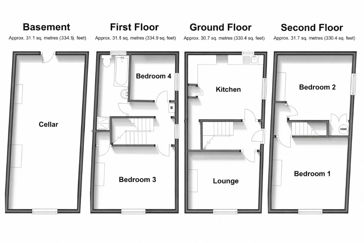 15 Maison Dieu Place, Dover floorplan