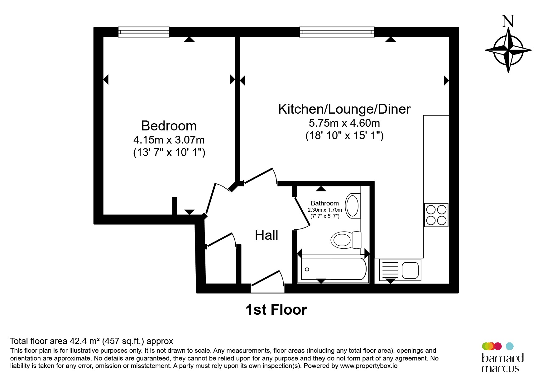 Flat 7, 28, Castlebar Park, London floorplan