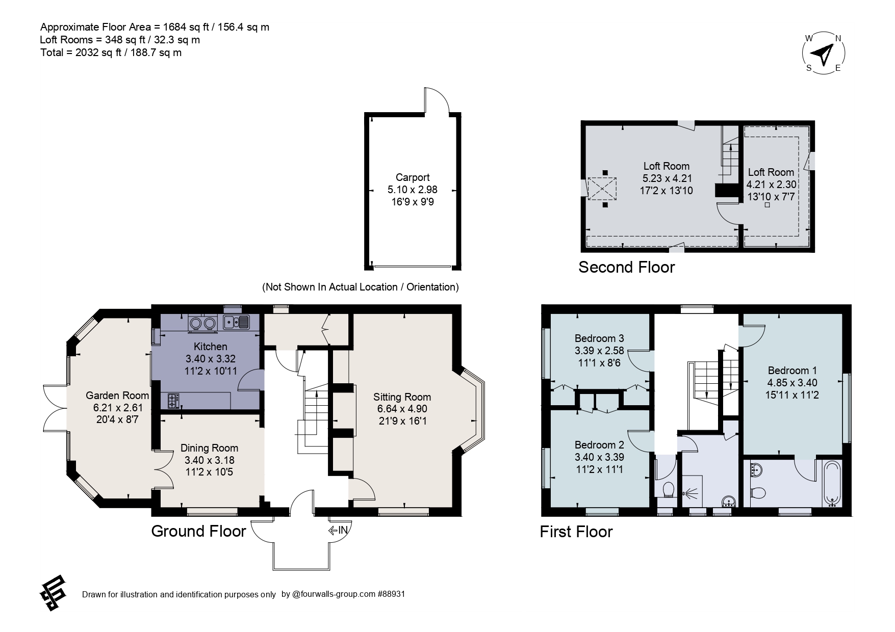 Carolina Cottage,, The Green, Guildford floorplan