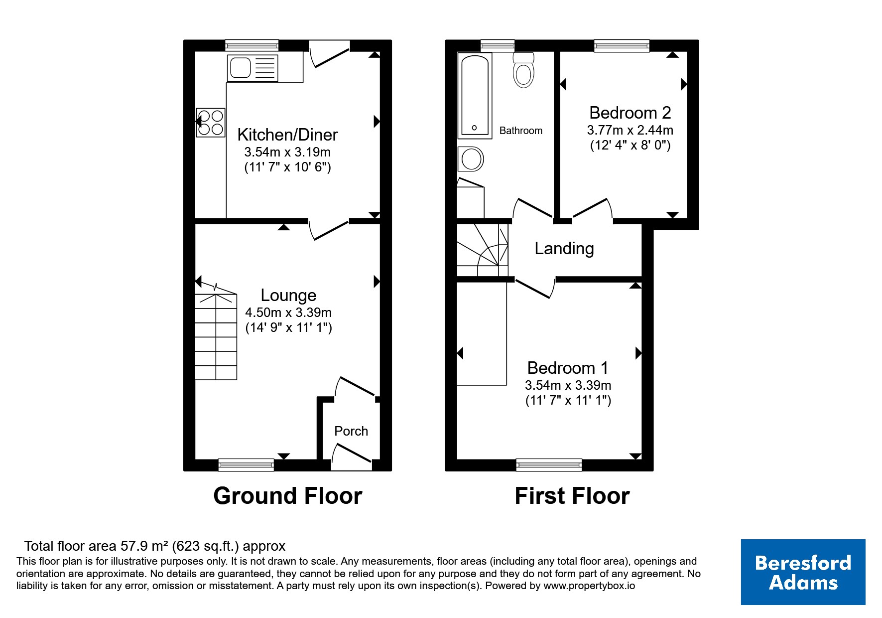 19, London Road, Holyhead floorplan