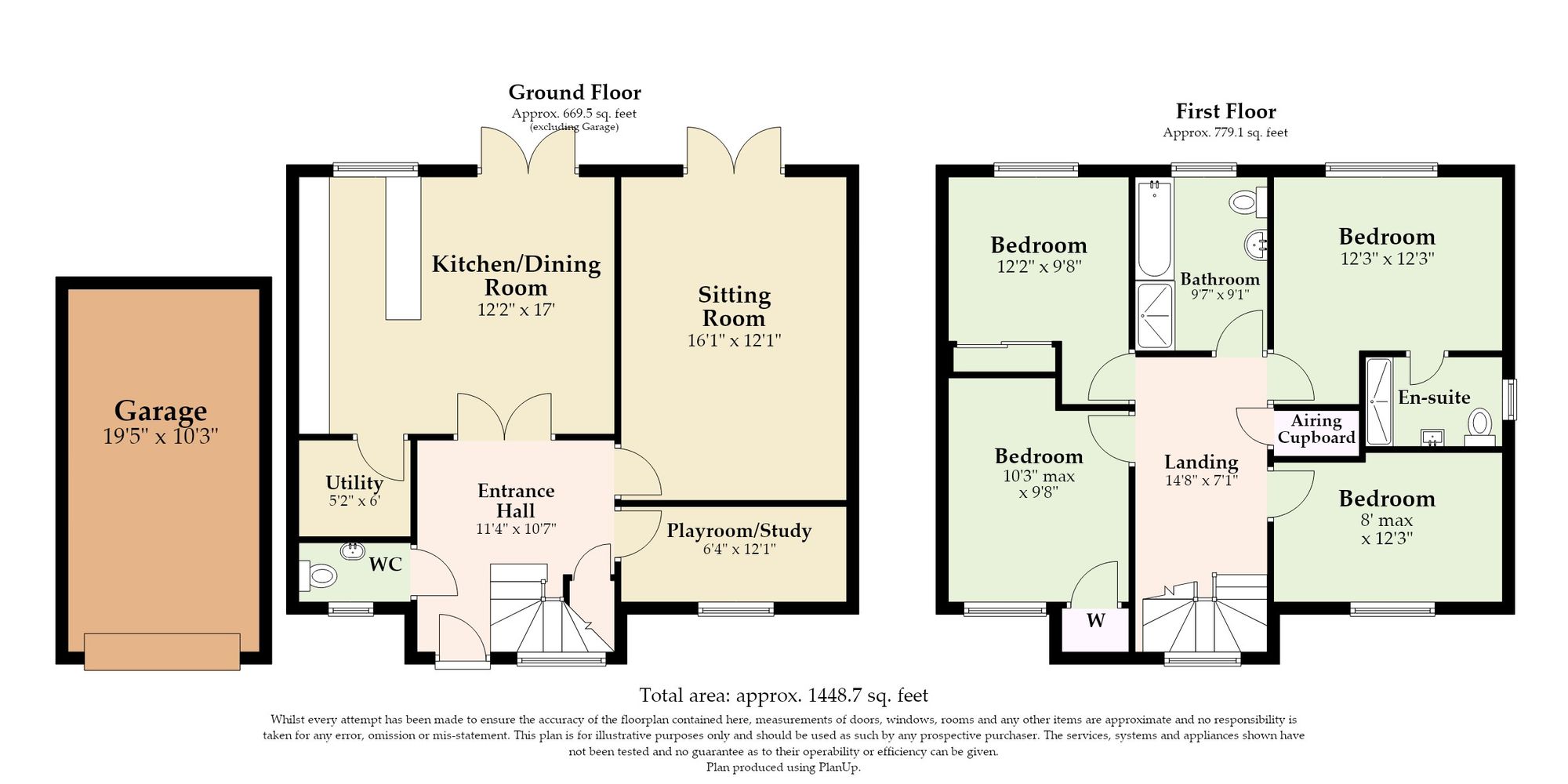 Badgers London Road, Attleborough floorplan