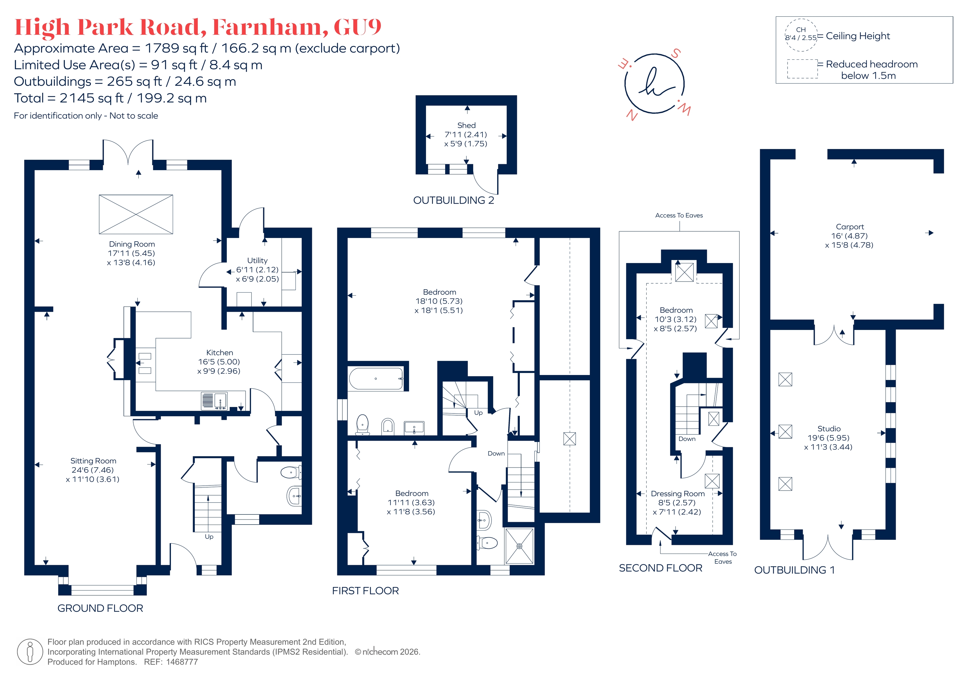 24, High Park Road, Farnham floorplan
