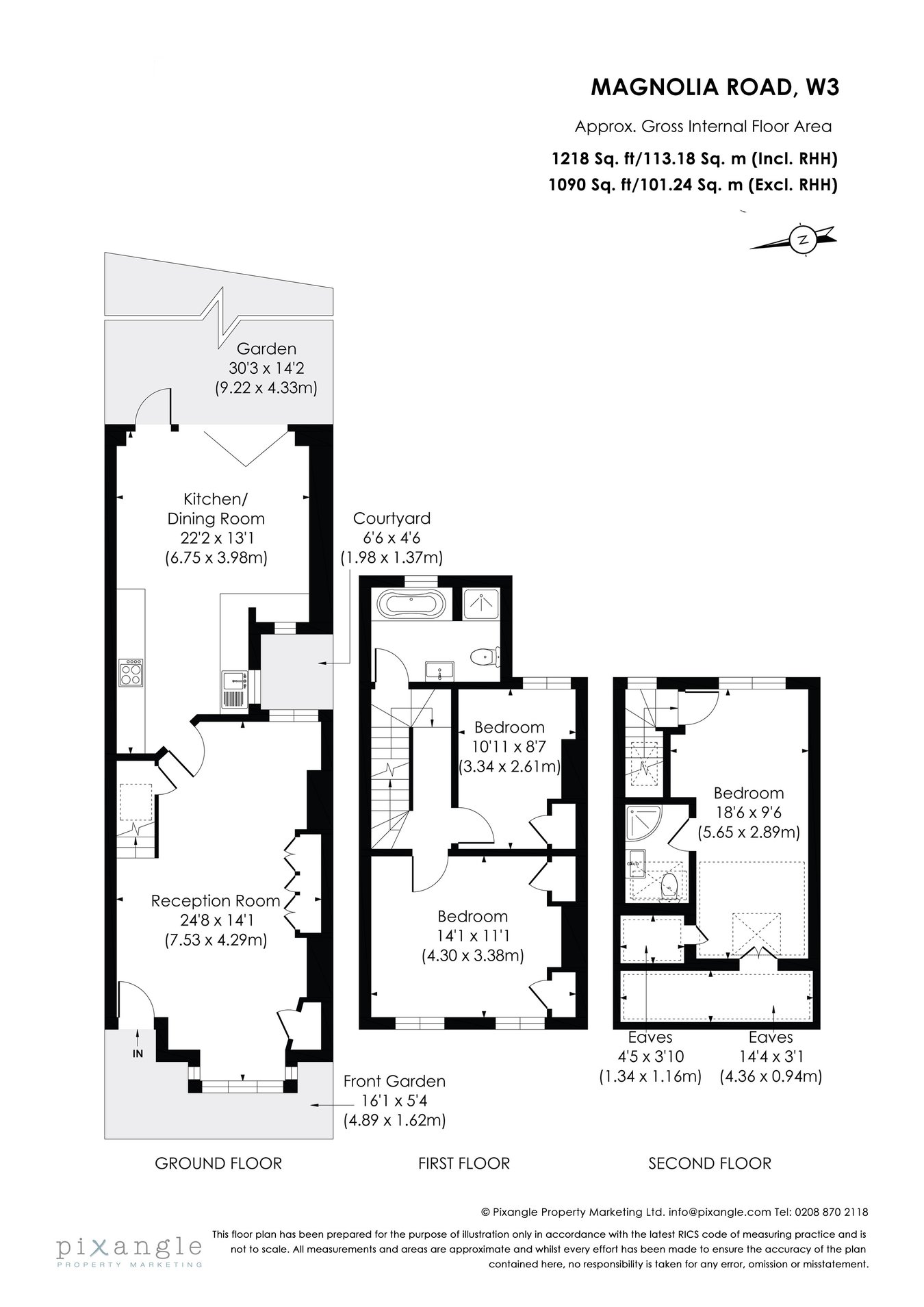 38, Magnolia Road, Chiswick floorplan