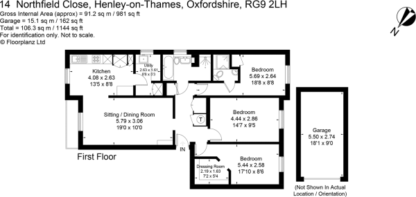 3 Bedrooms Flat for sale in Northfield Close, Henley-On-Thames RG9