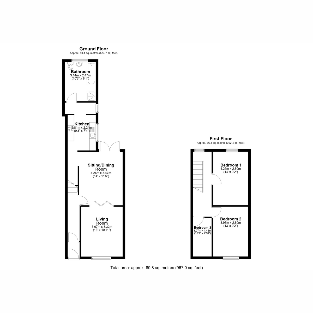 28, Lamb Street, Wigan floorplan