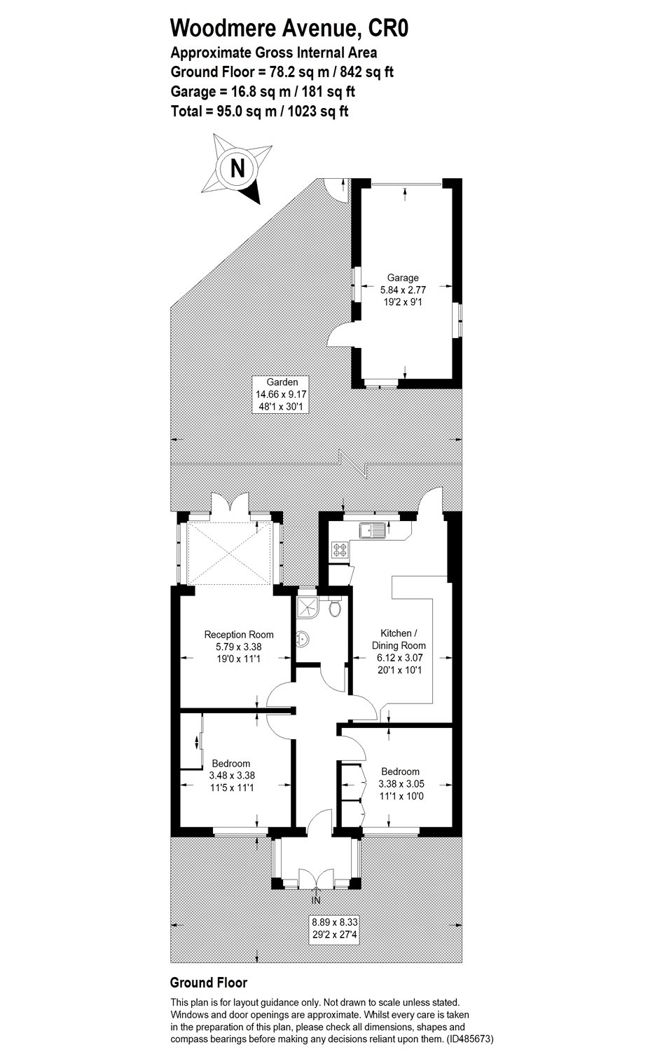 2 Bedrooms Terraced bungalow for sale in Woodmere Avenue, Croydon CR0