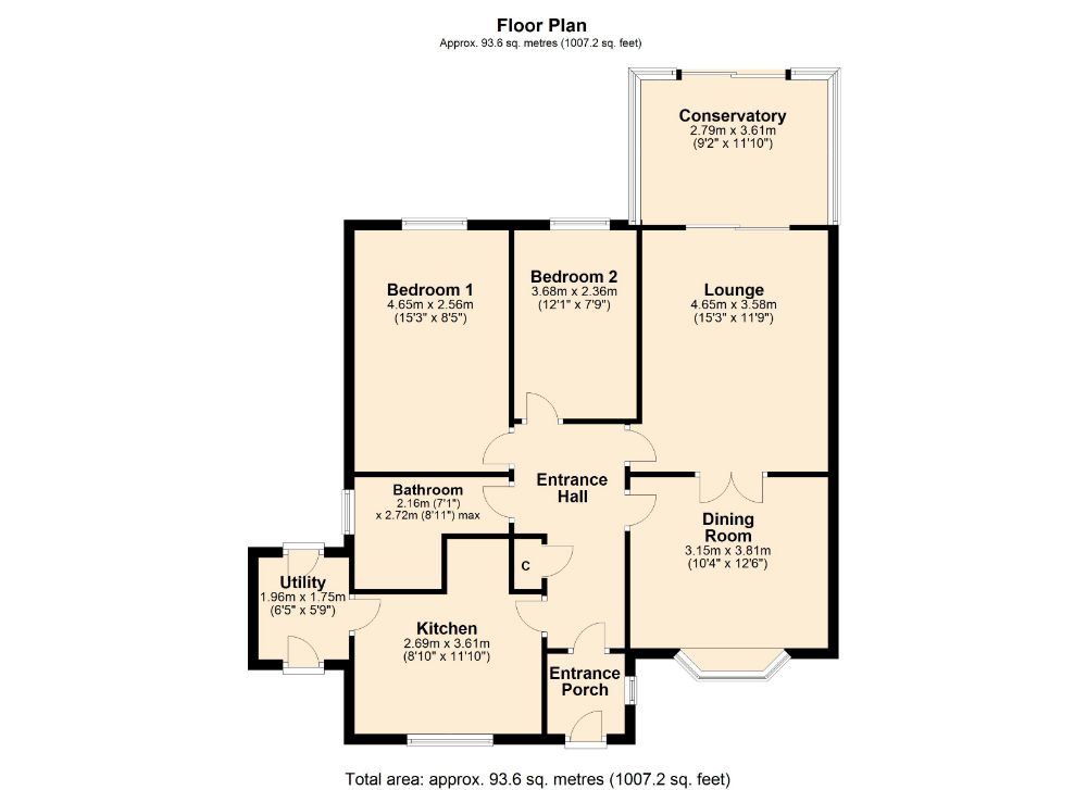 2 Bedrooms Detached bungalow for sale in Ash Lane, Collingtree, Northampton NN4