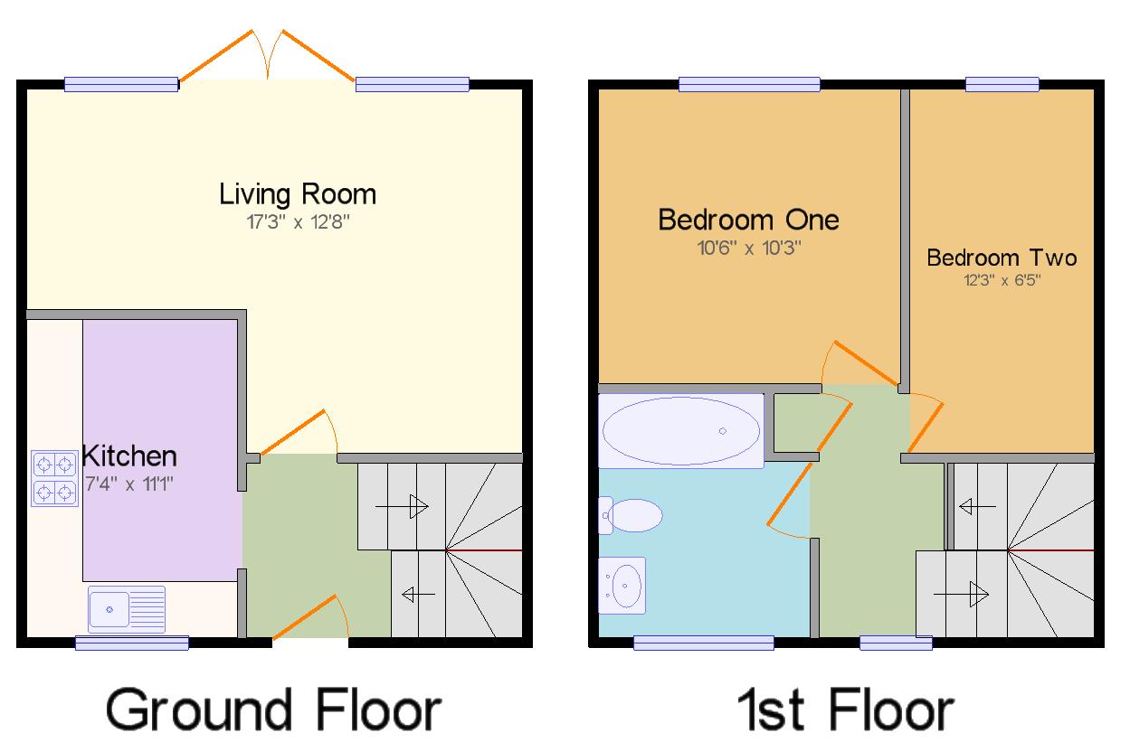 2 Bedrooms Terraced house for sale in Detling Road, Crawley, West Sussex RH11