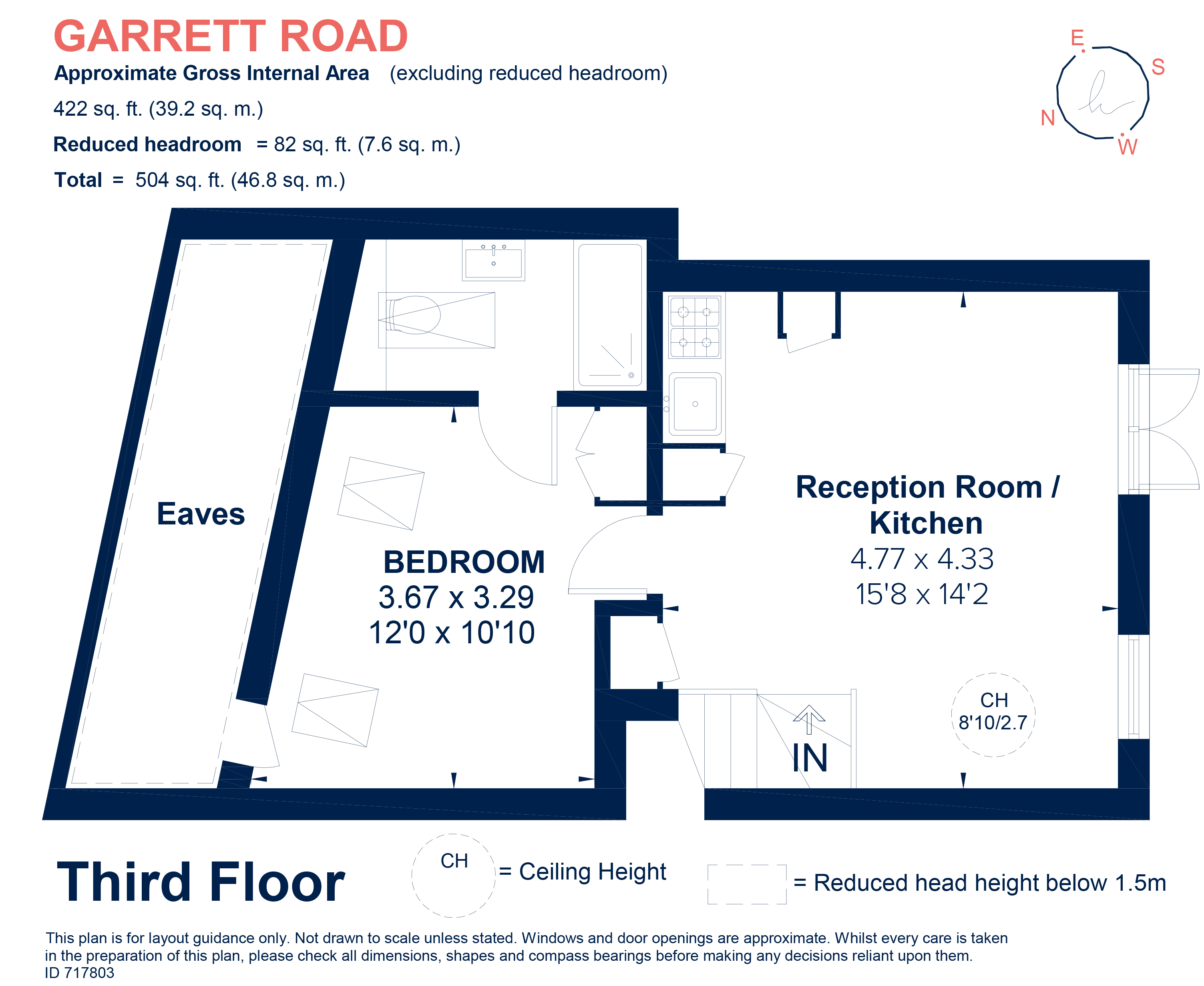 Flat C, 503A, Garratt Lane, London floorplan
