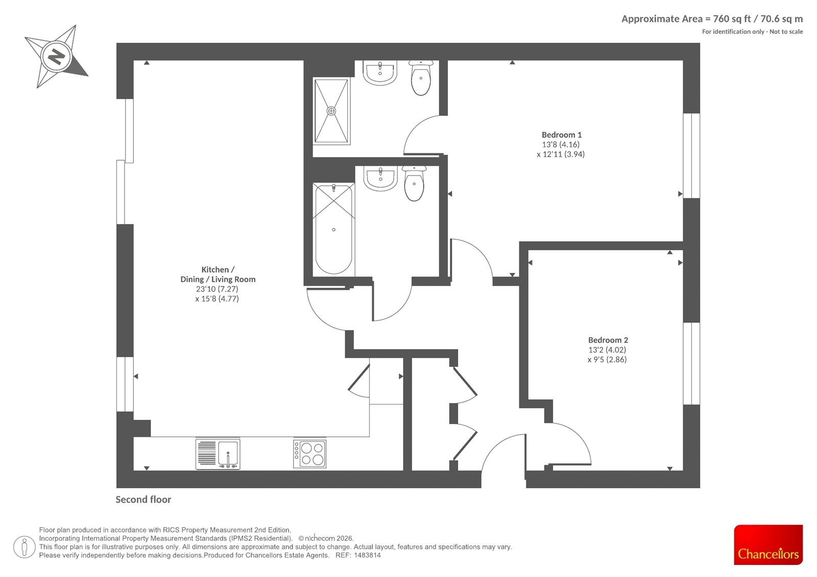 Flat 7, 80, Coley Avenue, Reading floorplan