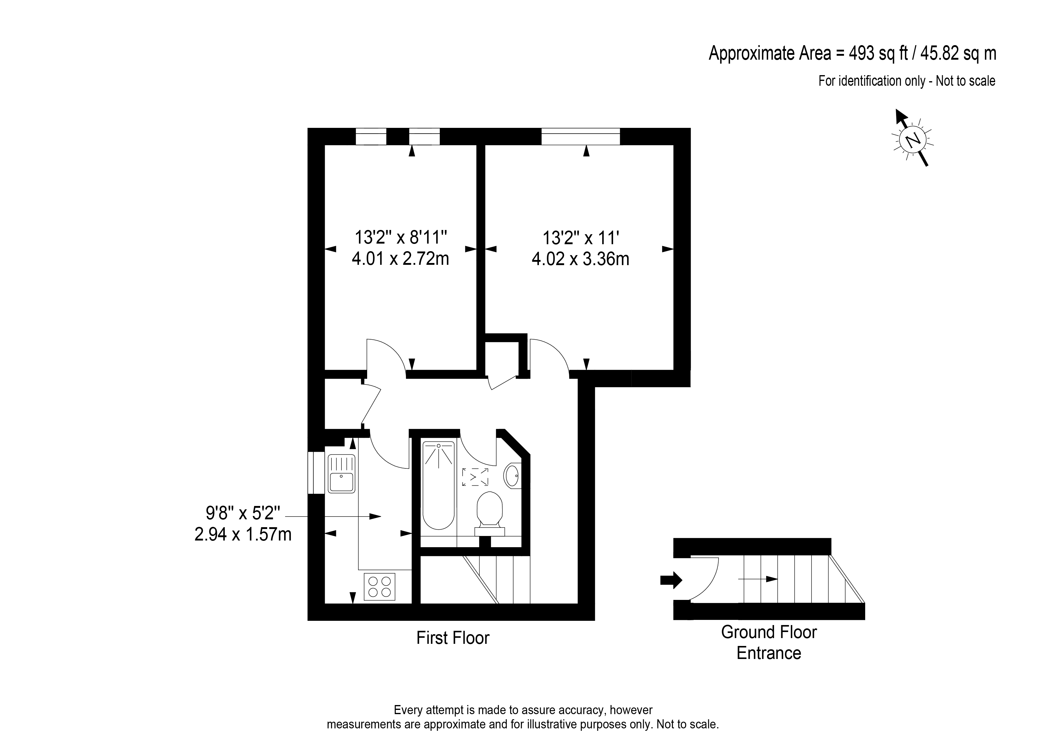 3A, Oakley Close, Surrey floorplan