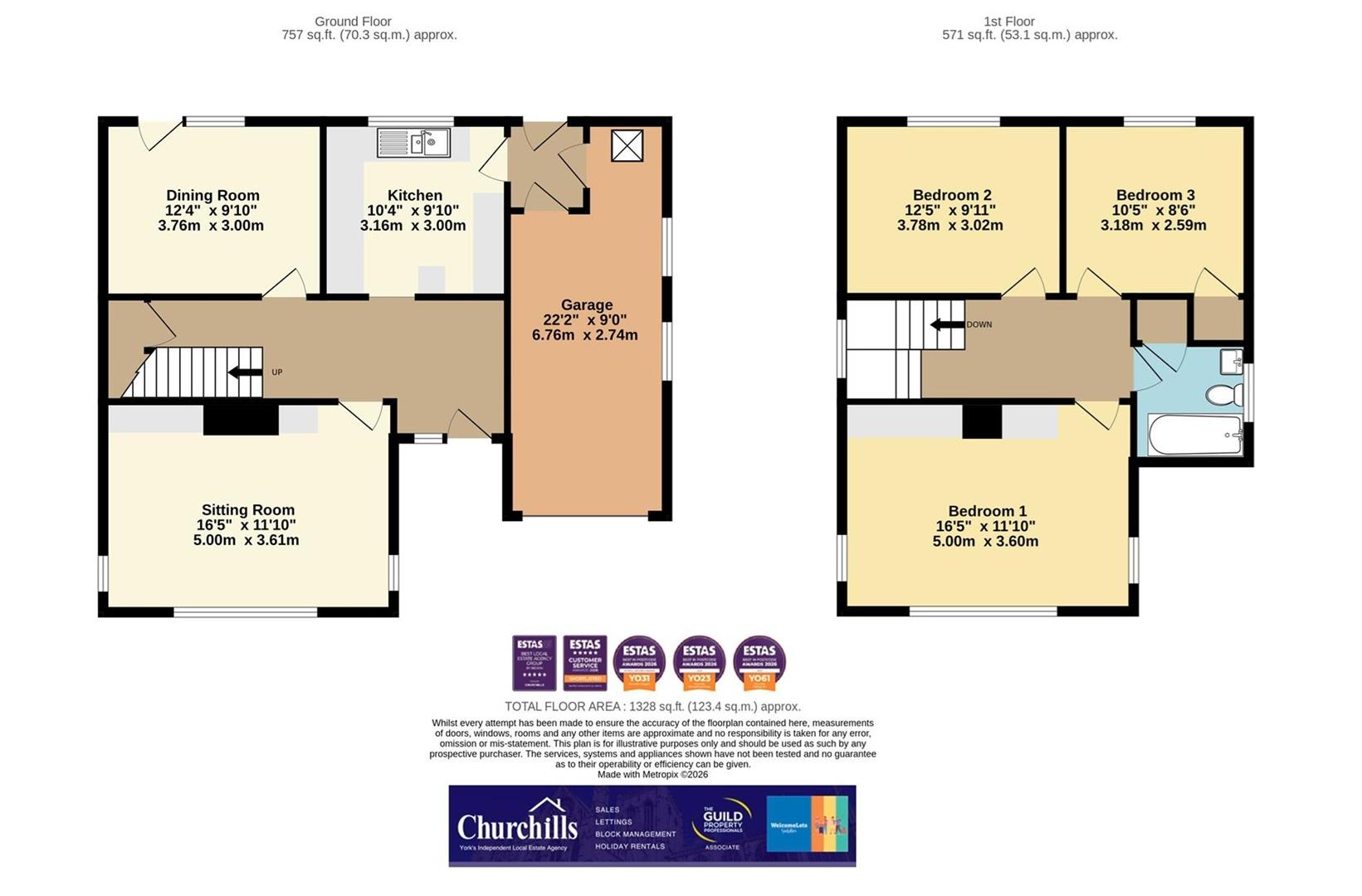 1, St. Johns Avenue, York floorplan