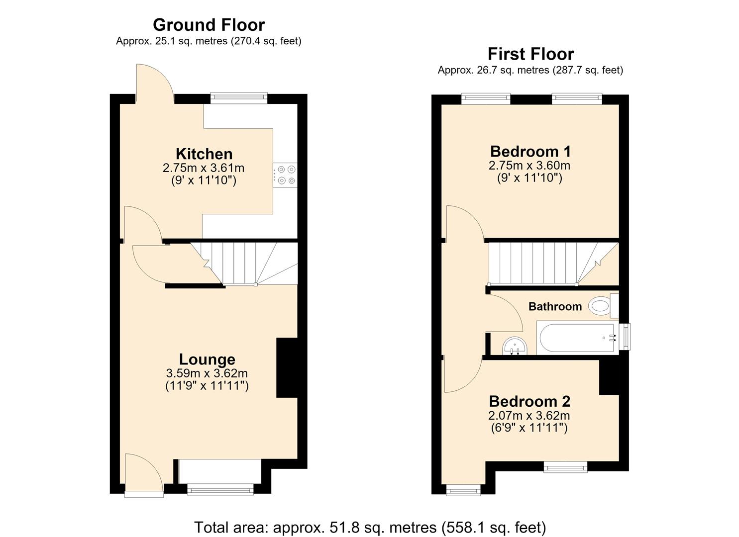 6, Old Farm Close, Hull floorplan