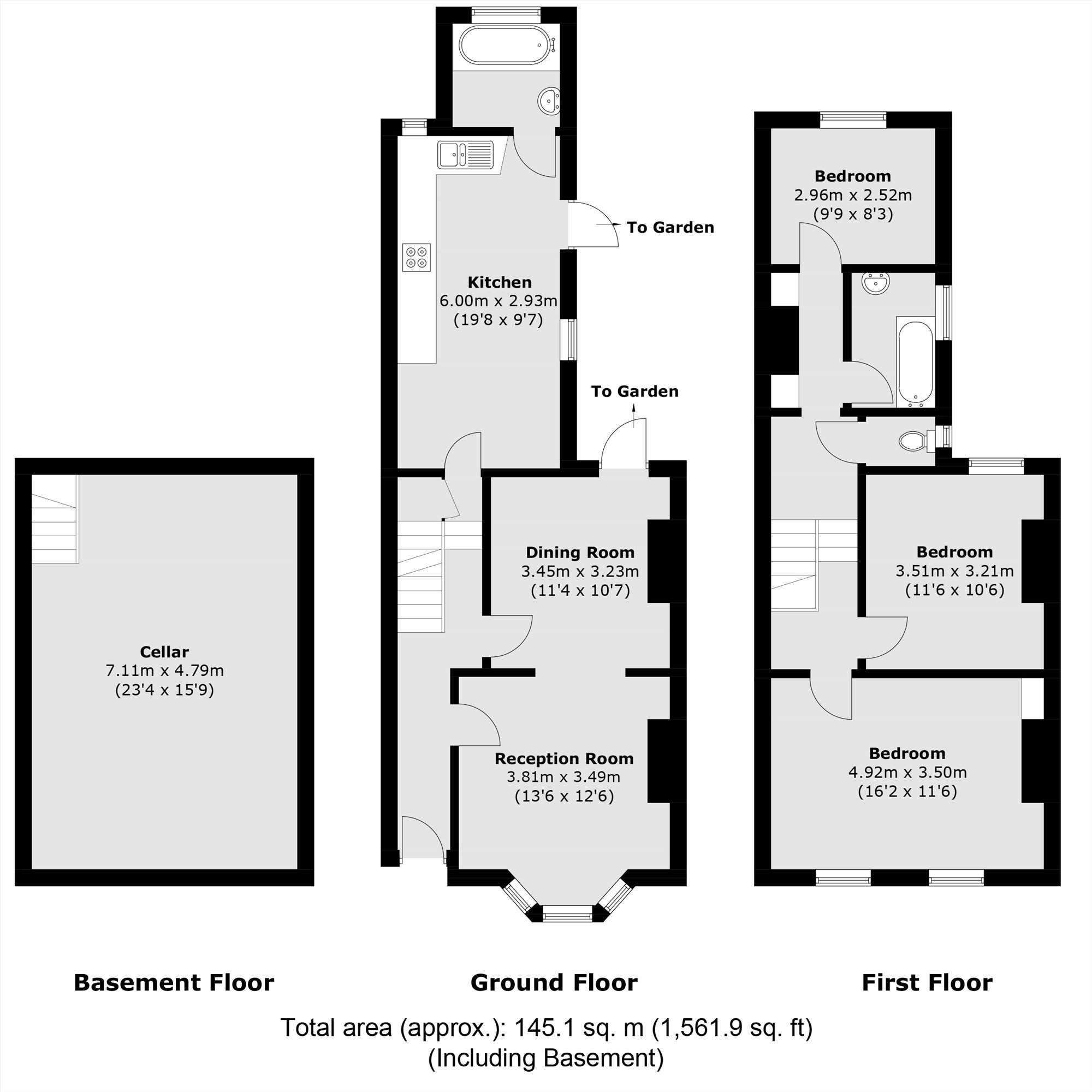 11, Arabin Road, London floorplan