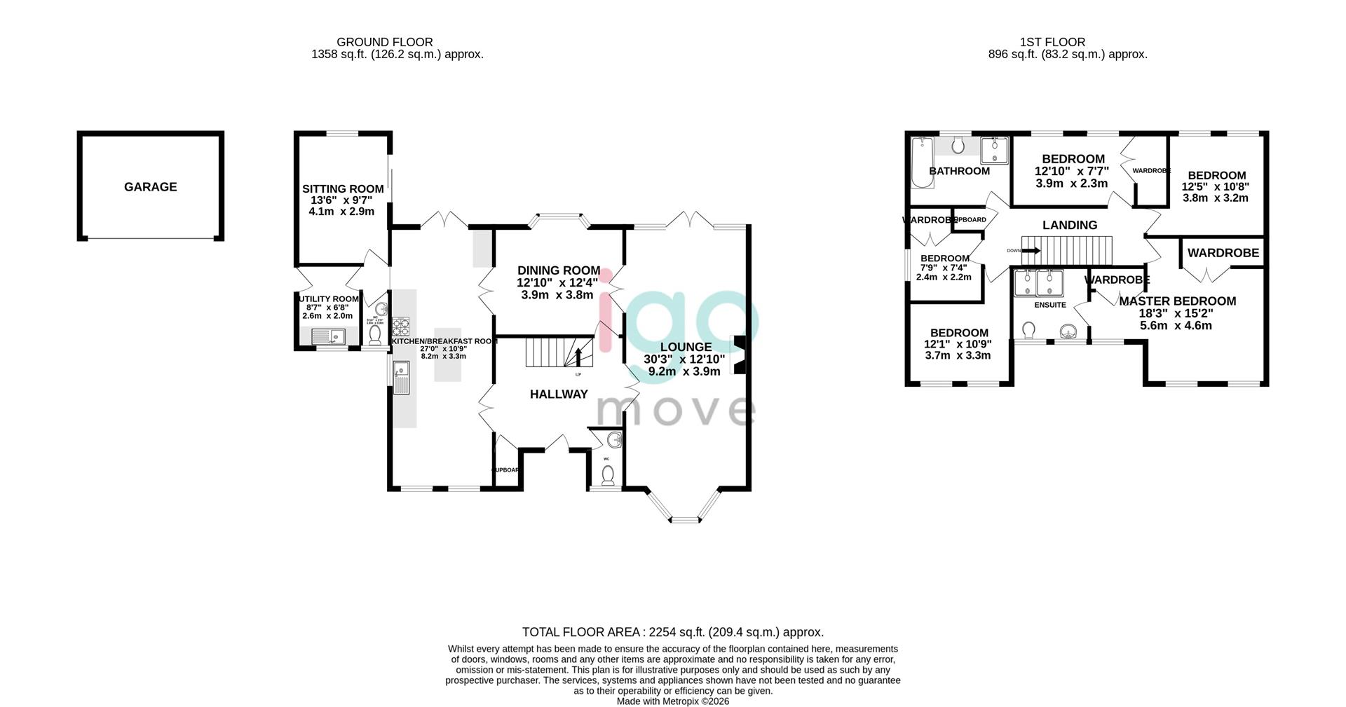 30, Relton Way, Hartlepool floorplan