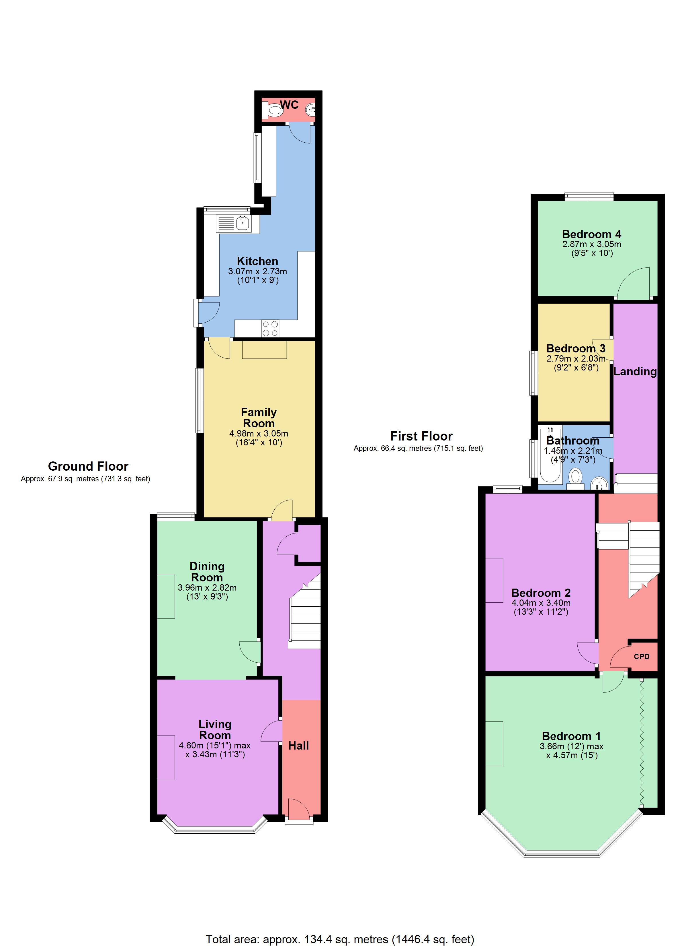 4 Bedrooms Terraced house for sale in Wellington Road, Watford, Hertfordshire WD17