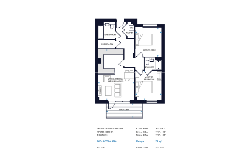 2 Bedrooms Flat for sale in Plot 32, Central Square Apartments, Acton Gardens, Bollo Lane, Acton, London W3