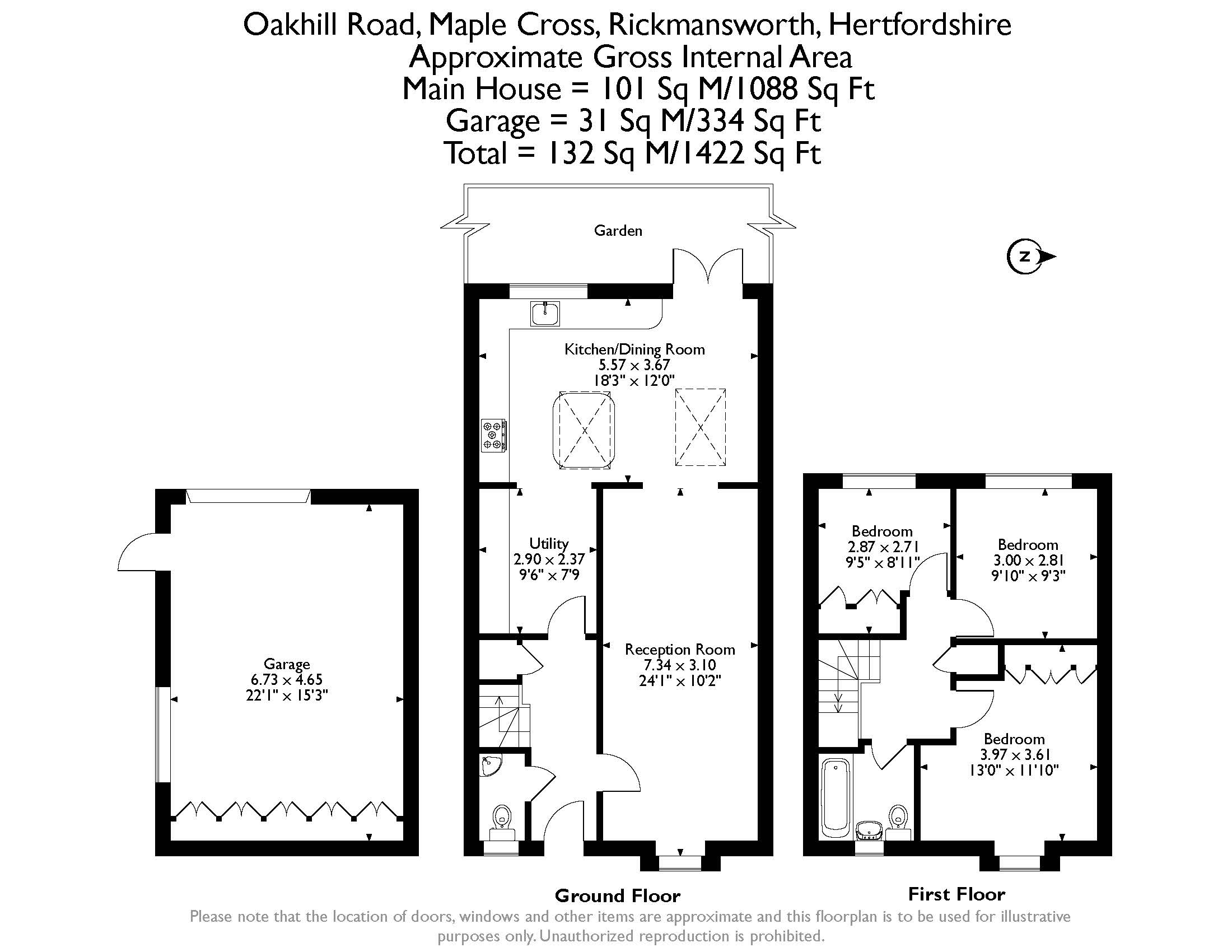 25, Oakhill Road, Maple Cross floorplan