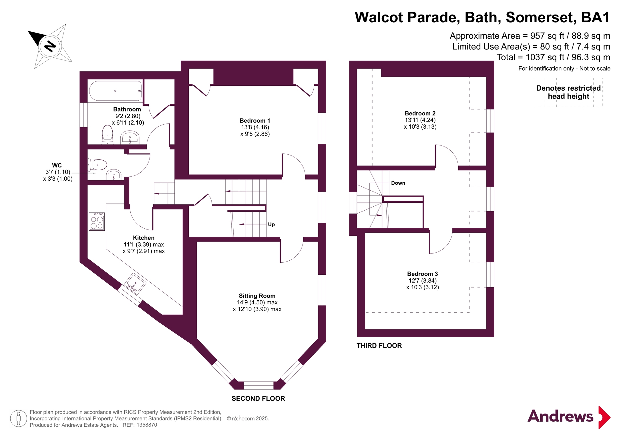 1a, Walcot Parade, Somerset floorplan