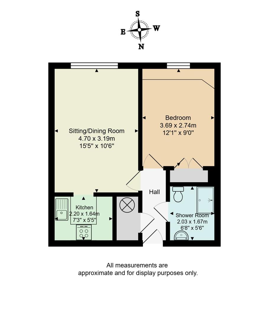 Flat 23, 22, Wentworth Drive, Broadstone floorplan