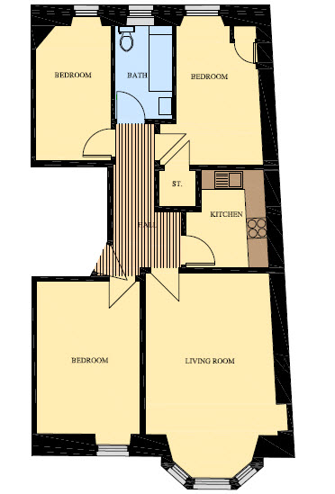 3 Bedrooms Flat to rent in Bruntsfield Place, Bruntsfield, Edinburgh EH10