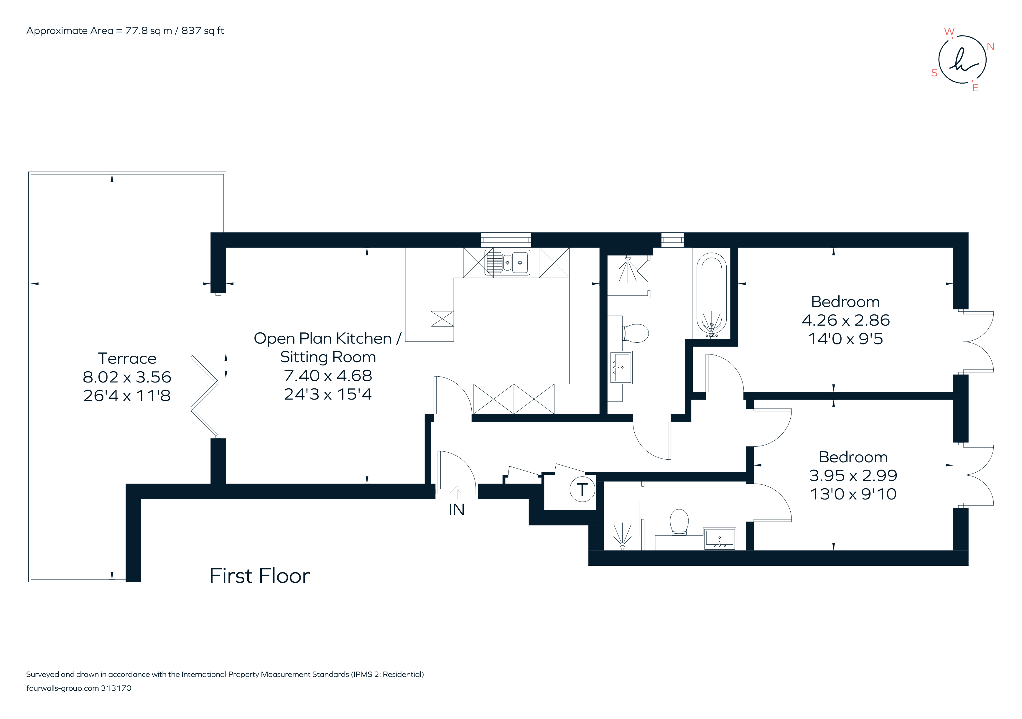 Marine Drive, Rottingdean, Brighton, East Sussex BN2, 2 bedroom flat