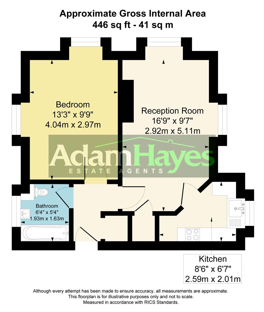 Flat 48 Grove House, Waverley Grove, London floorplan