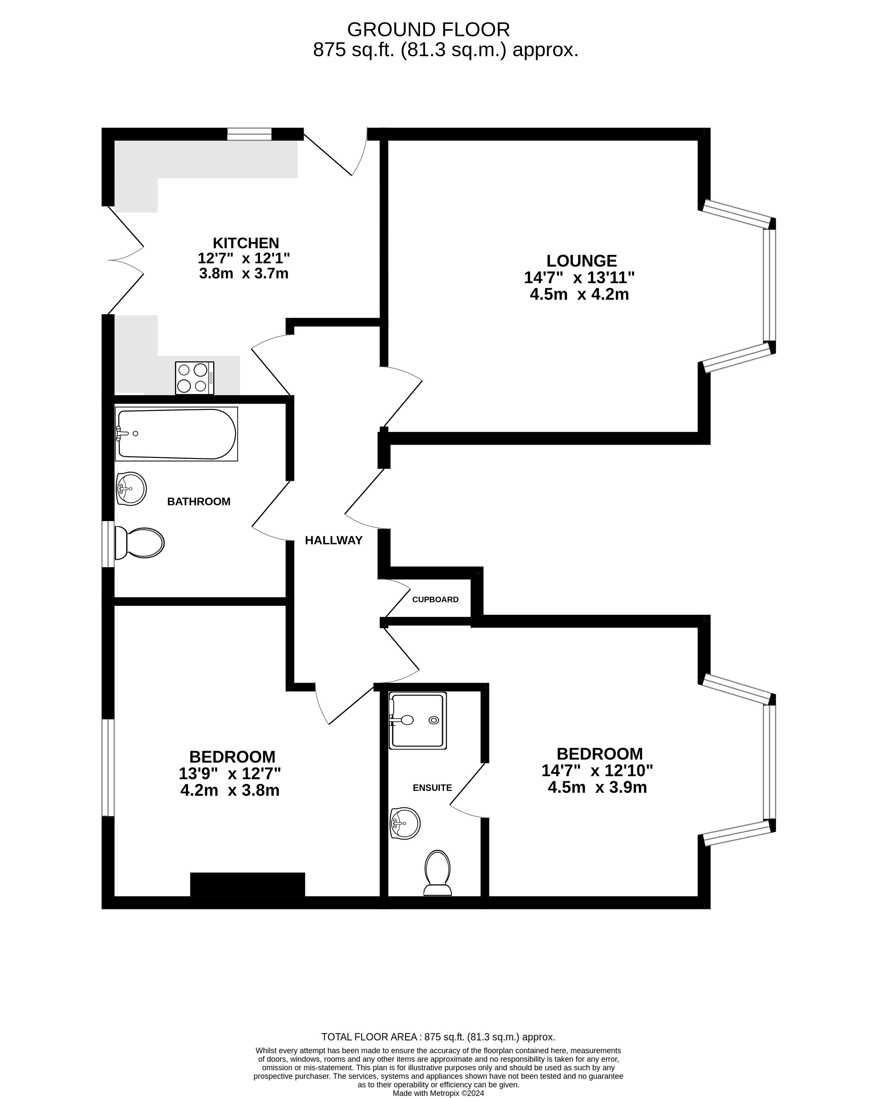 Flat 1, 27, Reepham Road, Melton Constable floorplan