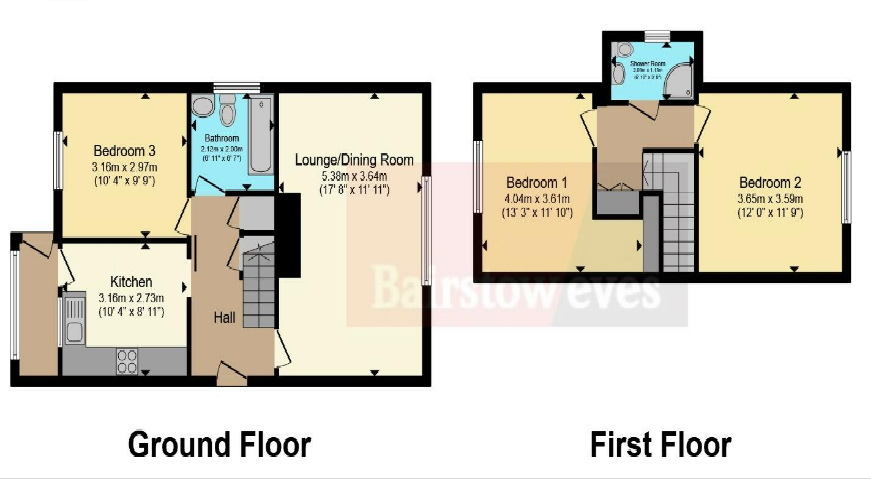 1, Nottingham floorplan