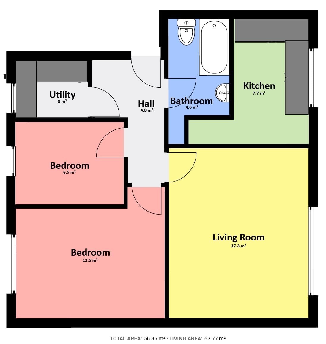 27, Colley Drive, Sheffield floorplan