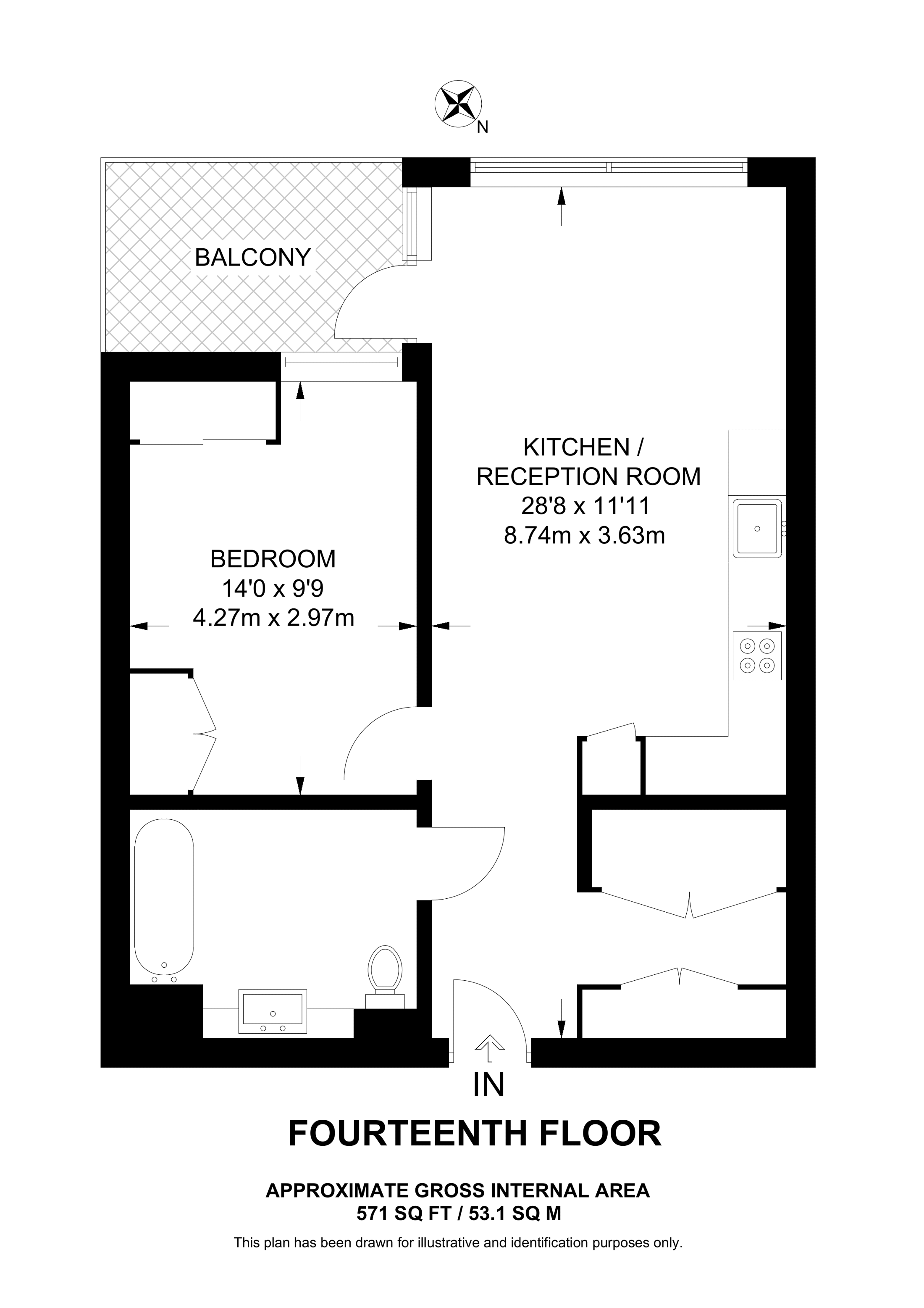 Sayer Street, Elephant and Castle floorplan