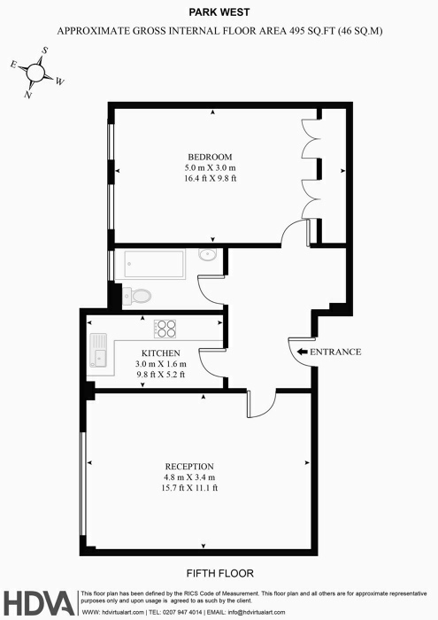 1 Bedrooms Flat to rent in Park West Place, London W2