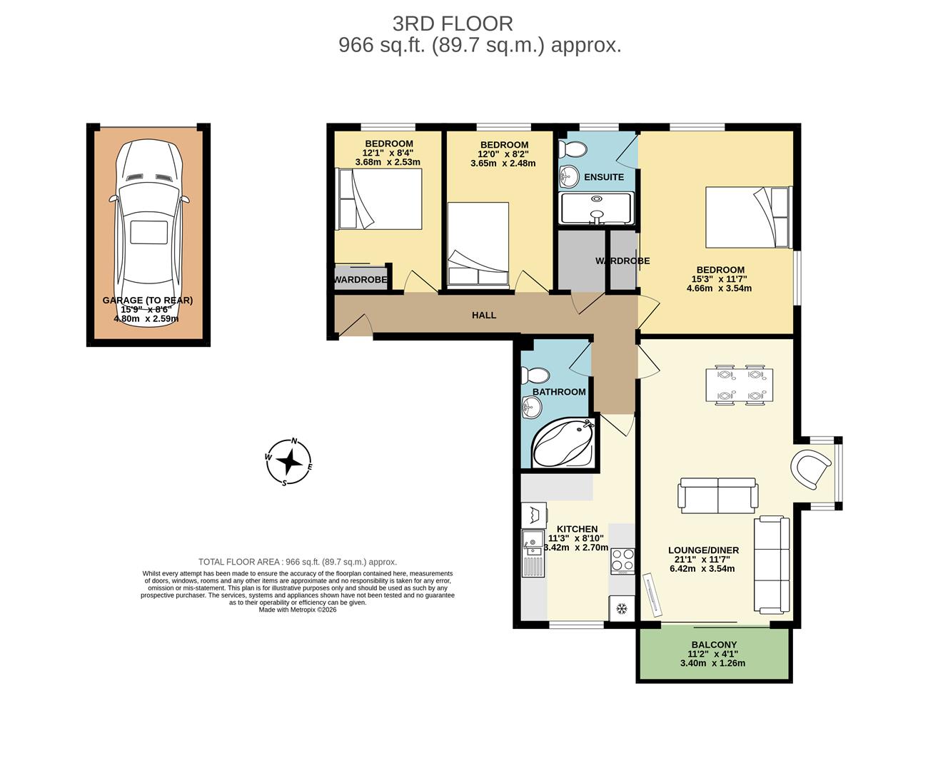 11, Berkeley Court,, The Esplanade, Bognor Regis floorplan