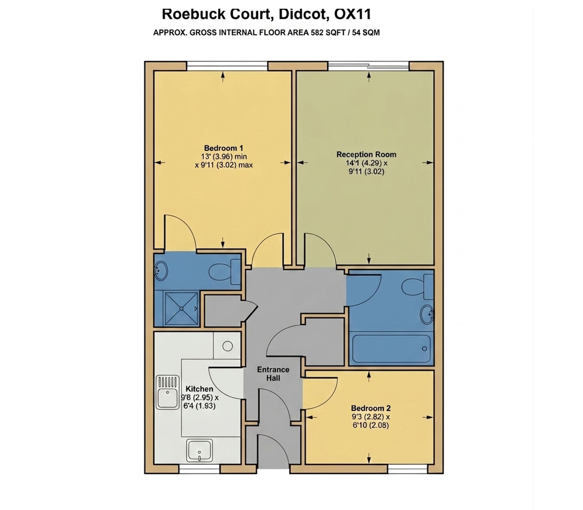 125 Roebuck Court, Didcot floorplan