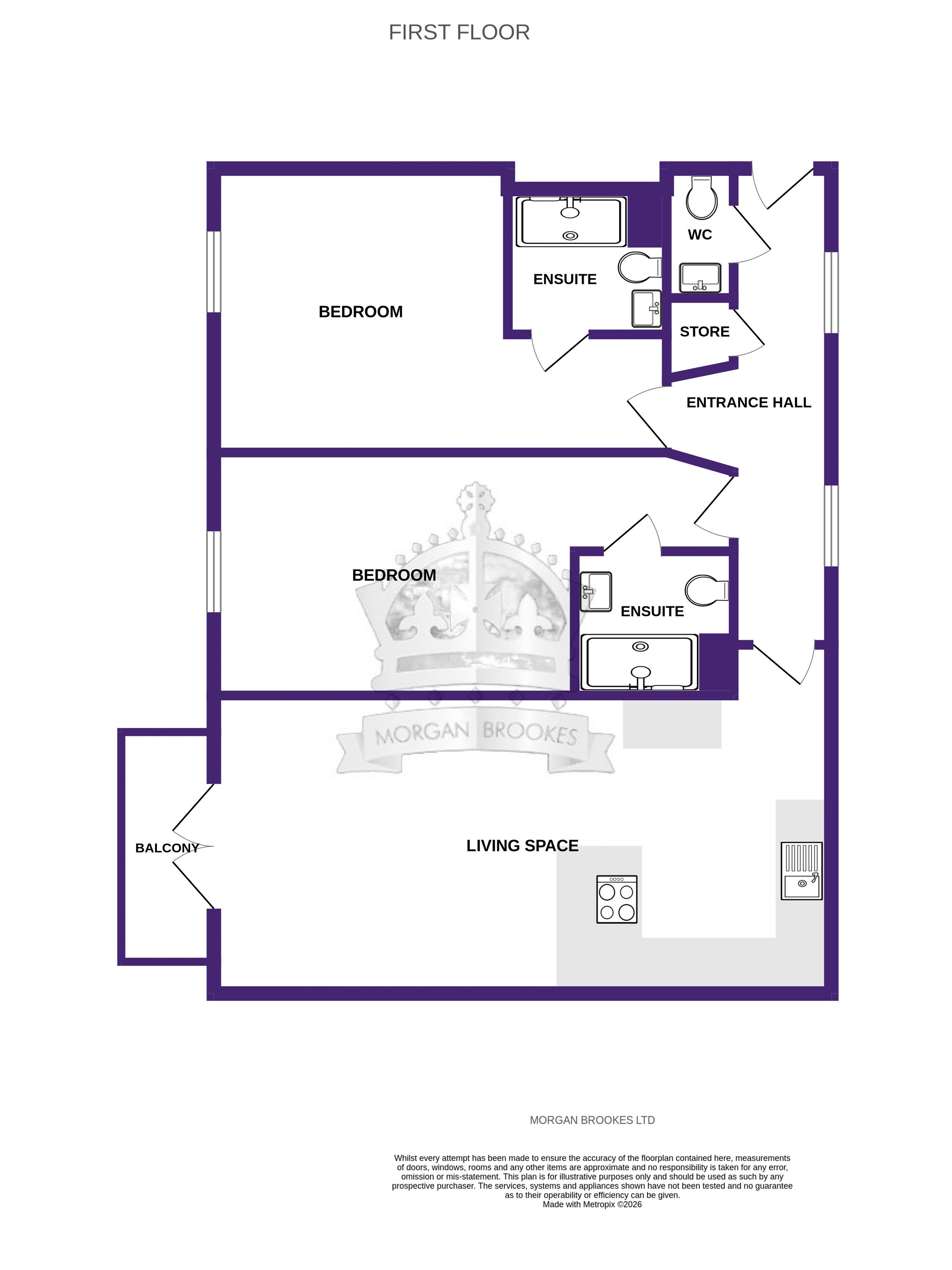 Flat 8 Troy Court, 30 -32 Essex Way, Benfleet floorplan