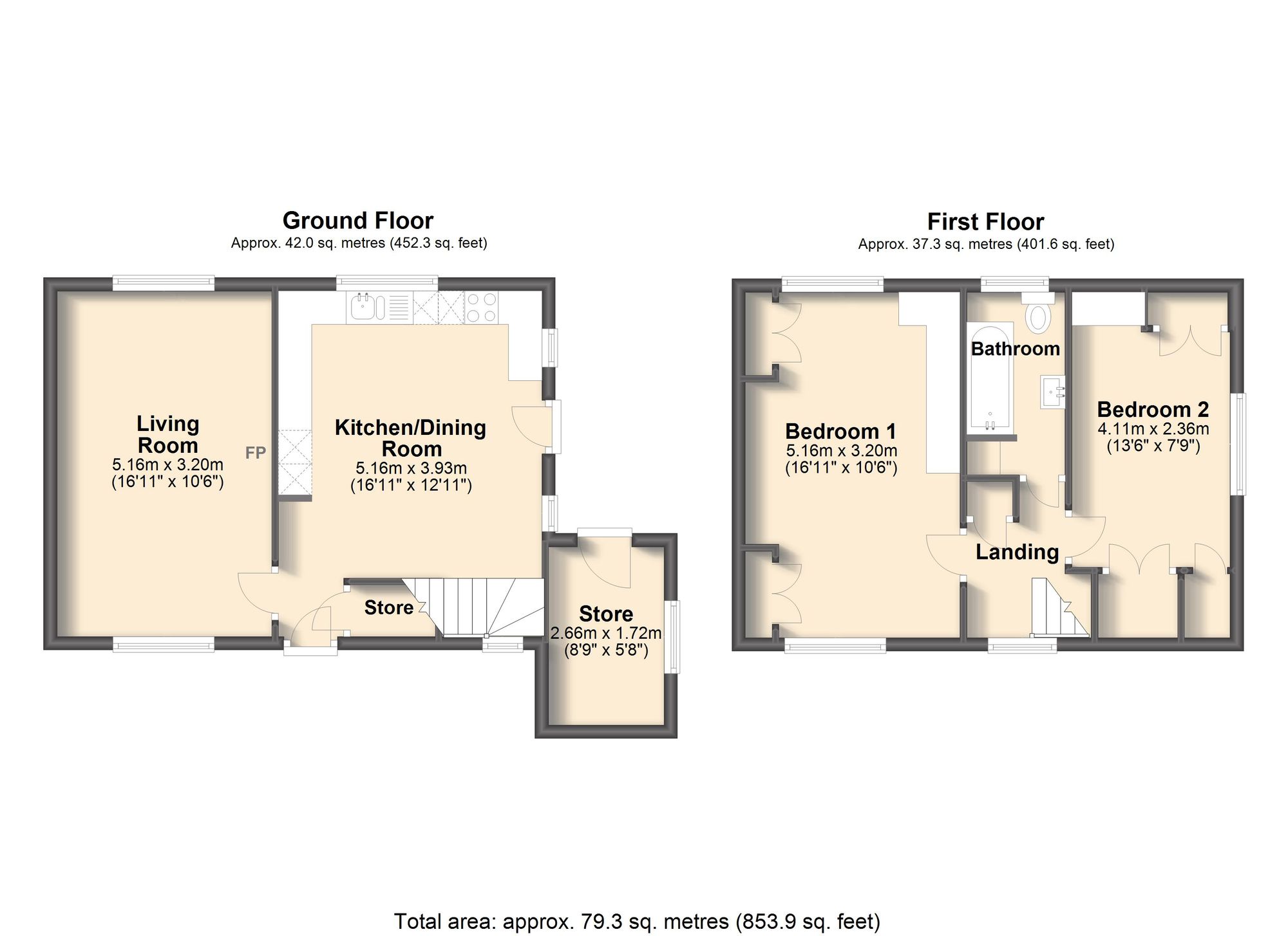 2, Richmond Hall Crescent, Sheffield floorplan