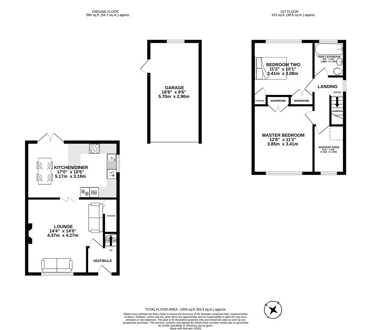 22, Langdale Avenue, Leyland floorplan