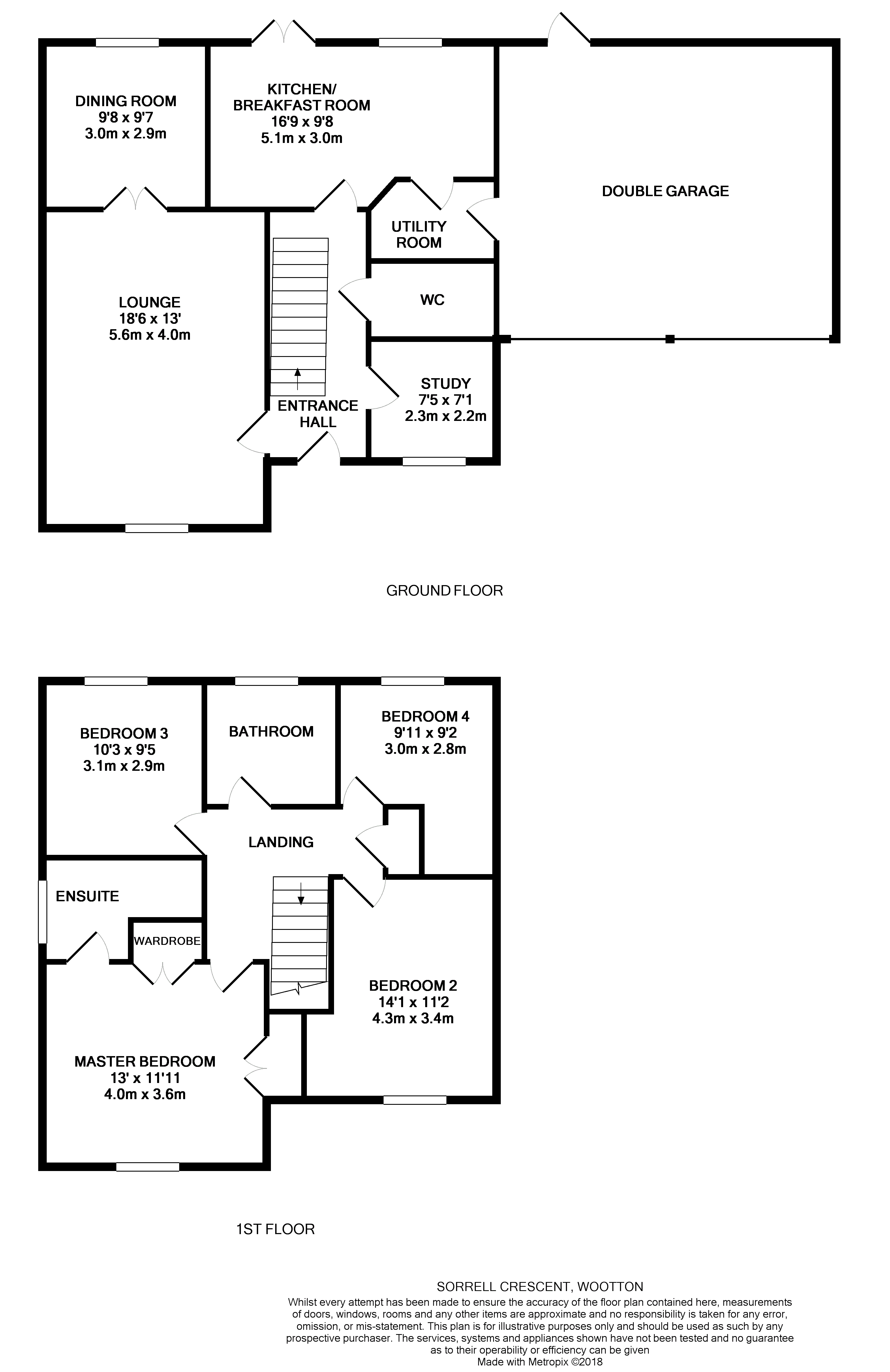 4 Bedrooms Detached house for sale in Sorrel Crescent, Wootton, Northampton NN4